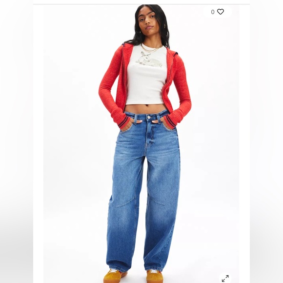 BDG by Urban Oufitters Logan Buckle Baggy Barrel
Jean Boho Size 26 - Picture 2 of 10